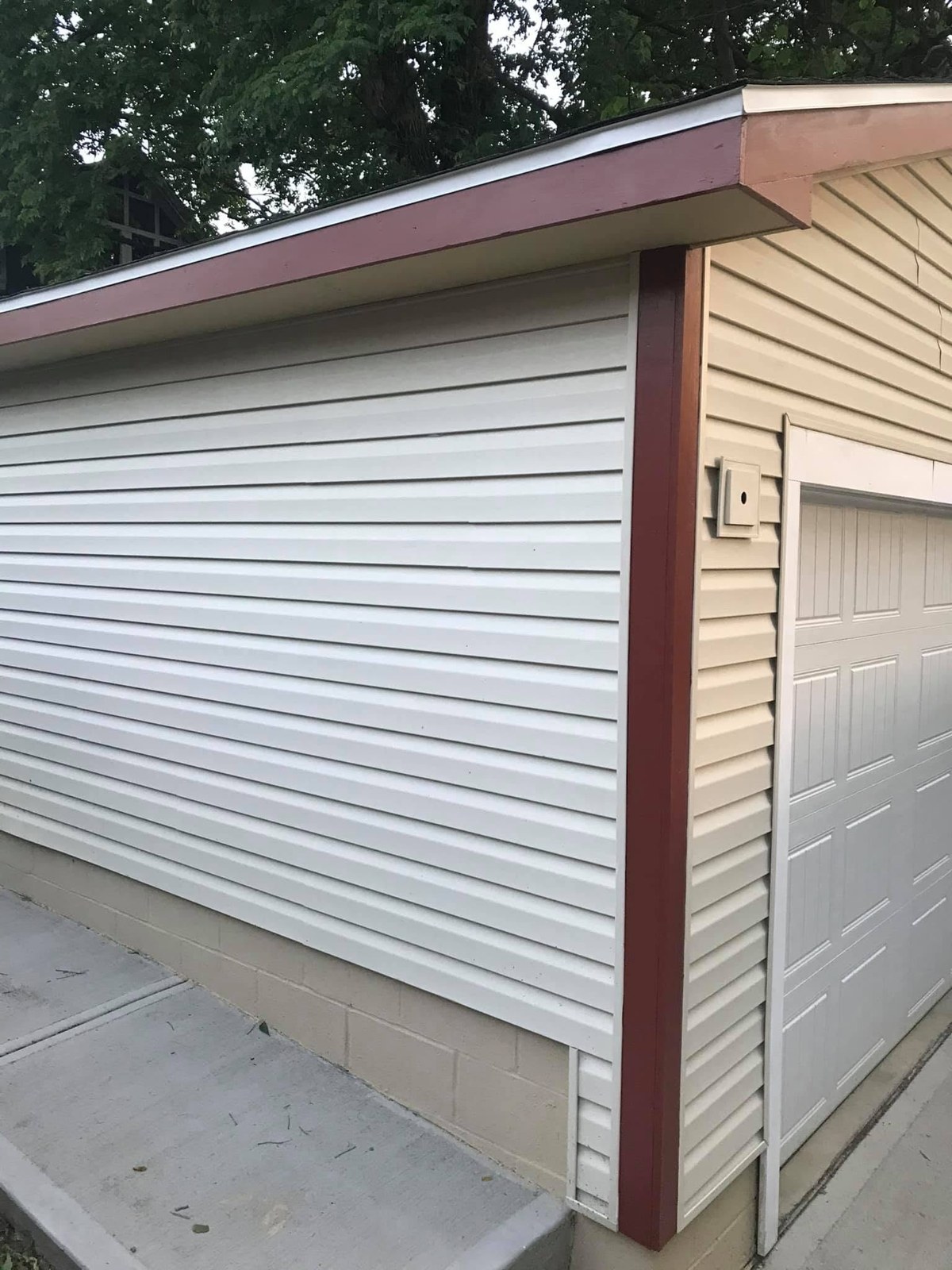 Garage siding & trim