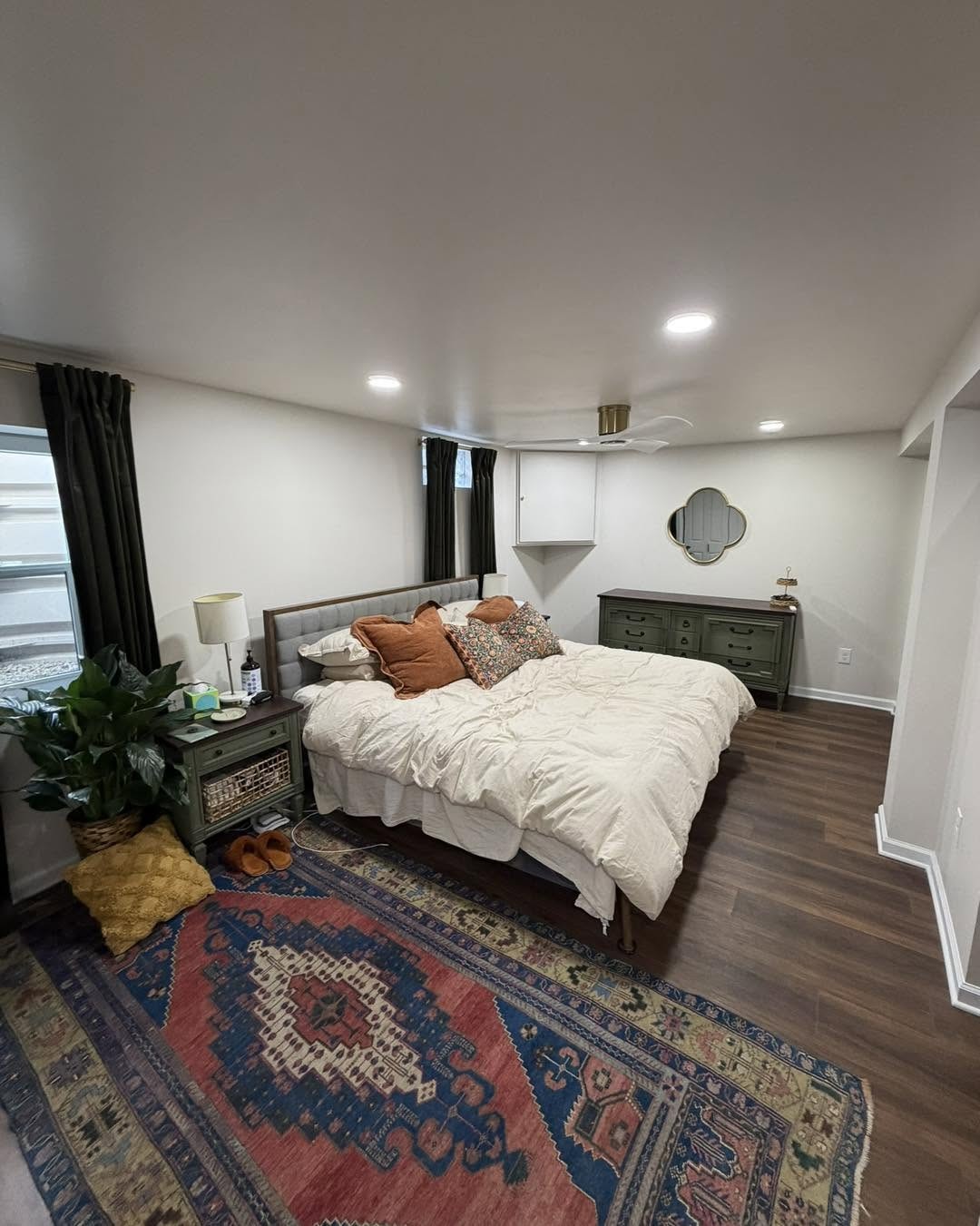 Finished lower-level bedroom