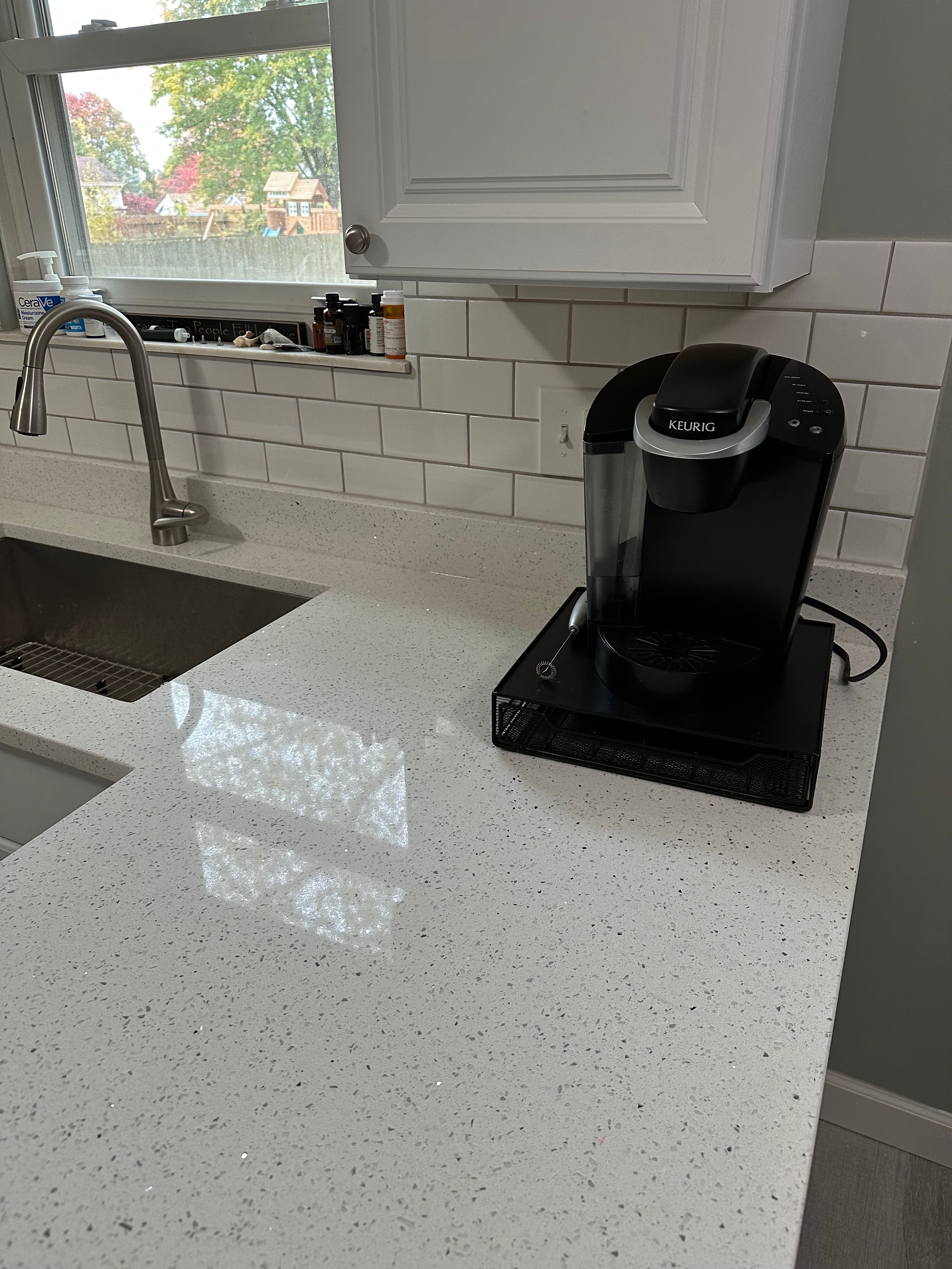 Sink run & countertop — finished
